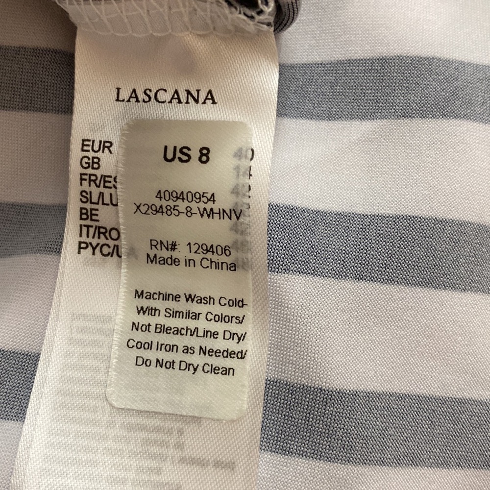 Lascana | Striped V-Neck Dress - Picture 9 of 14